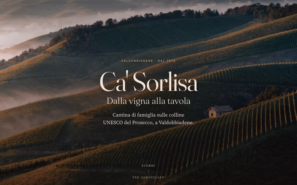 Anteprima del sito 3D «Ca’ Sorlisa» (demo Dolomia)